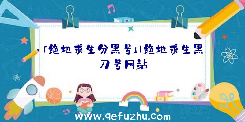 「绝地求生分黑号」|绝地求生黑刀号网站